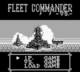 Fleet Commander VS. (Japan) Title Screen